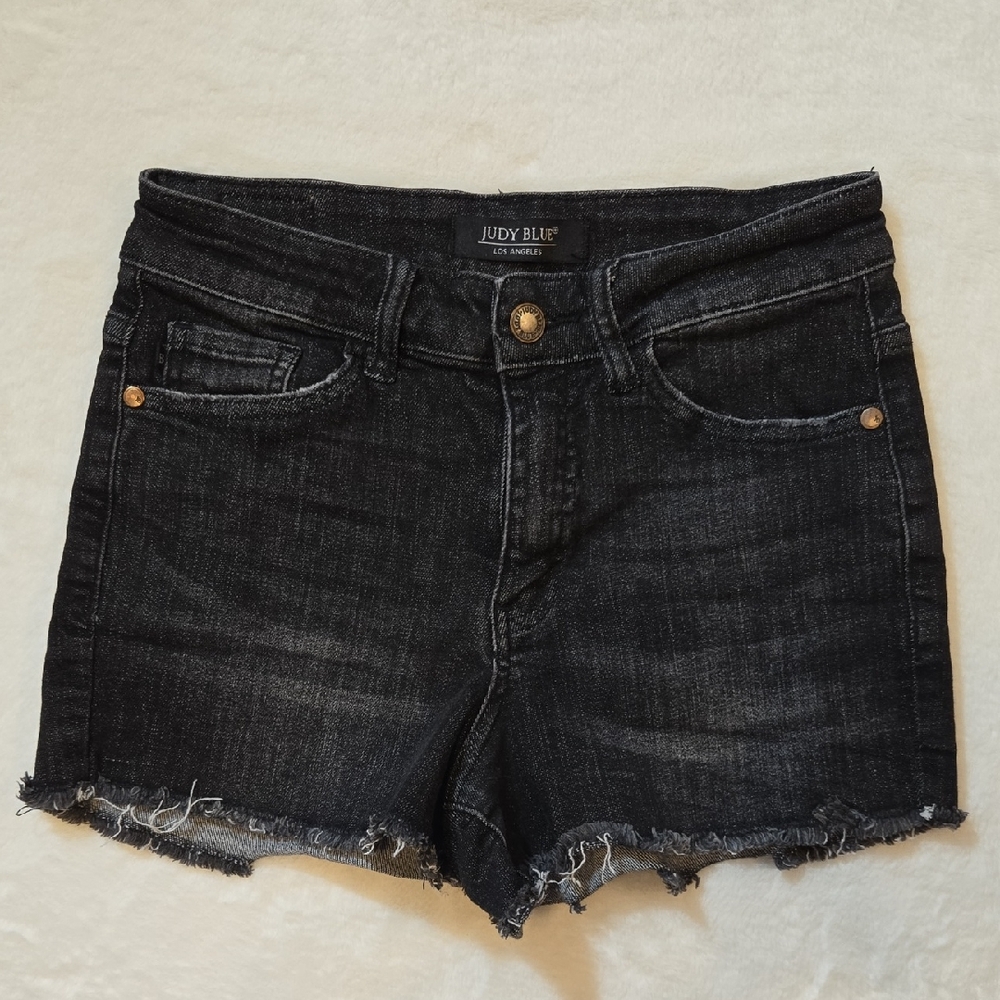 Judy Blue Black Denim Jean Shorts Size S